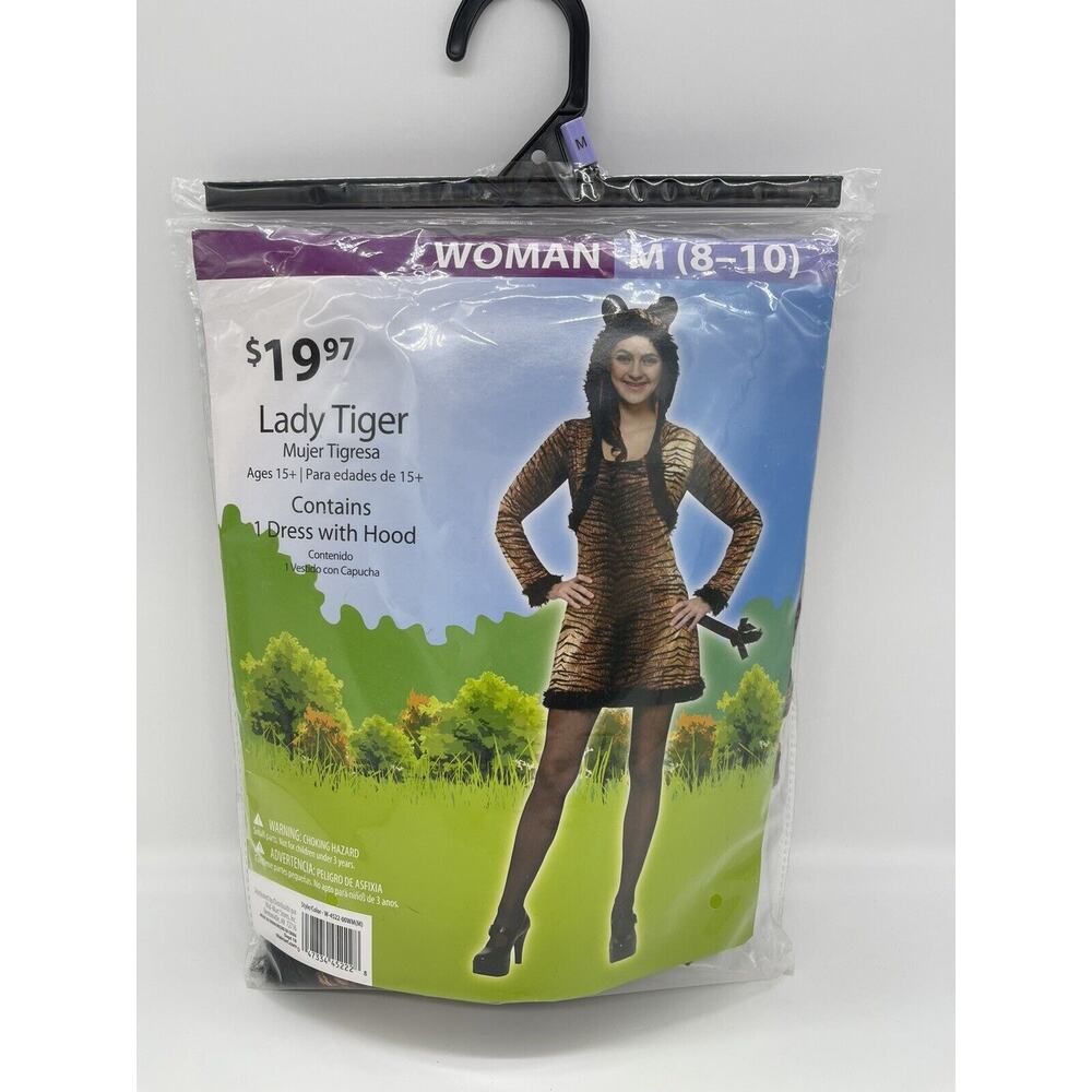 Lady Tiger Halloween Costume Womens Size M 8-10
